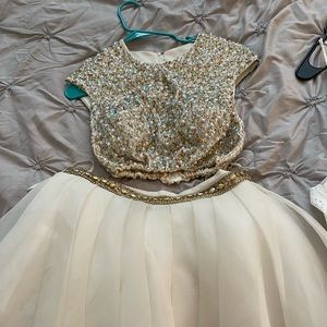 Two-piece homecoming dress